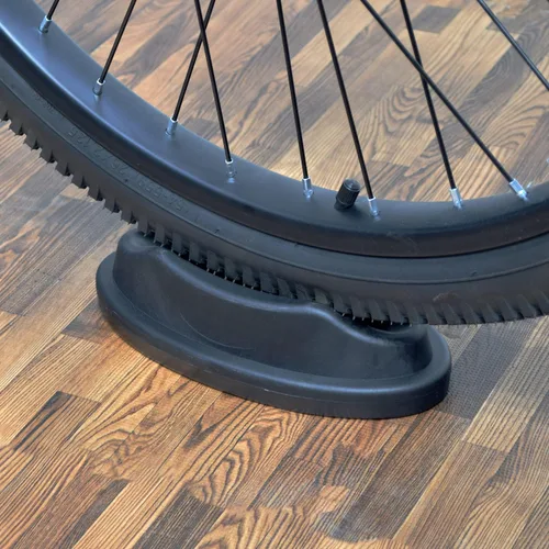 Vista 5 de AlveyTech Bloque elevador de rueda delantera para entrenador de bicicleta de interior, soporte de rueda para bicicleta estacionaria, soporte