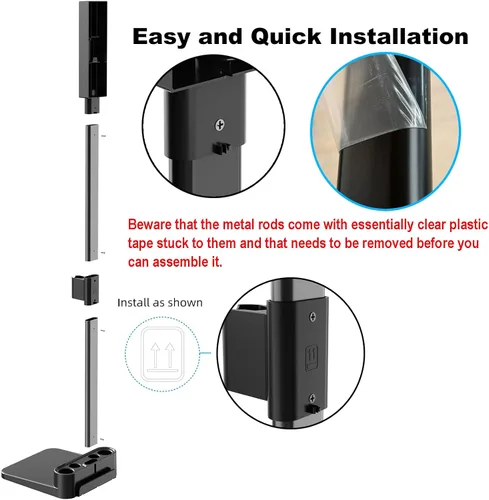 Vista 3 de Estación de acoplamiento y almacenamiento Foho compatible con soporte de aspiradora para Dyson V7 V8 V10 V11 V12 V15 SV18 SV21, soporte