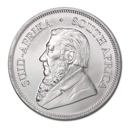 Vista 6 de 2017 - Presente (año aleatorio) Moneda Krugerrand de plata sudafricana de 1 oz brillante sin circular con un certificado de autenticidad 1oz