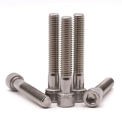 Vista 8 de Tornillos de cabeza hueca de acero inoxidable 304 18-8 de 1/4"-20 x 1", unidad hexagonal Allen, cobertura de rosca completa, paquete de 30