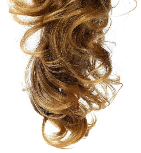 Vista 3 de Extensión de pelo Onedor, coleta sintética y rizada de 20 pulgadas con broche, 6.7 oz con broche de garra