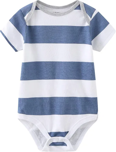 Vista 3 de Kiddiezoom Conjunto de canastilla para bebé, 9 piezas, conjunto de mamelucos y pantalones, conjunto de regalo unisex para bebé