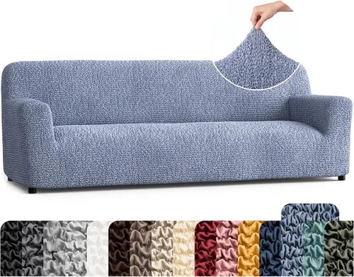 Vista 29 de PAULATO BY GA.I.CO. Funda para Silla - Funda para Sillón - Funda para Sillón - Funda de Tela Suave - Protector de Muebles Elegante de Ajuste Ceniza