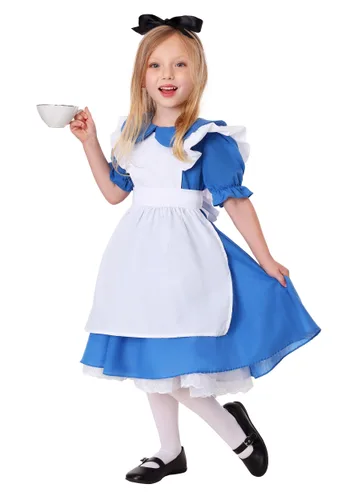 Vista 3 de Disfraz de Alicia para niños pequeño deluxe Multicolor