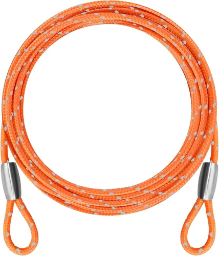 Vista 12 de Cable de seguridad de acero de 0.13 pulgadas 4/6/10/15 pies de longitud, cable de cuerda para bicicleta, cable de acero inoxidable con bucles