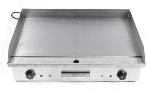 Vista 5 de Parrilla comercial, 3000 W, 110 V, plancha eléctrica comercial para encimera, plancha de hierro inoxidable, placa caliente para barbacoa, 122.0 °F a
