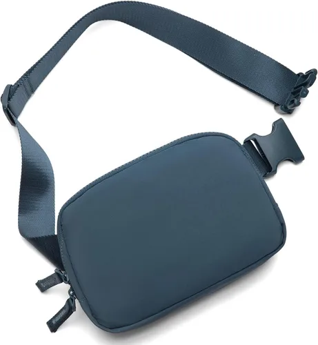Vista 19 de Riñonera para mujer, con cremallera bidireccional, riñonera de moda para todas partes con correa ajustable, regalos para adolescentes, niñas Beige