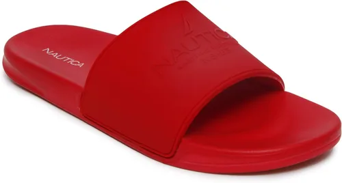 Vista 8 de Nautica Sandalias deslizantes de punta abierta para hombre - Cómodas pantuflas de ducha para interiores y exteriores Portero de la Marina