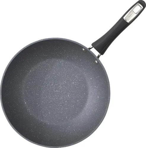 Vista 7 de Bialetti Impact Textured - Sartén antiadherente apta para horno, 12 pulgadas, color gris