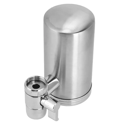 Vista 8 de UF - Filtro de agua para grifo de acero inoxidable, doble salida para fregadero de cocina, purificador de grifo con filtración de 7 etapas, núcleo