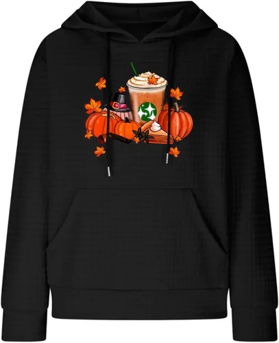Vista 98 de SHAOBGE Sudaderas con capucha de gran tamaño para mujer, sudaderas con capucha para entrenamiento, suéteres casuales y cómodos trajes de moda