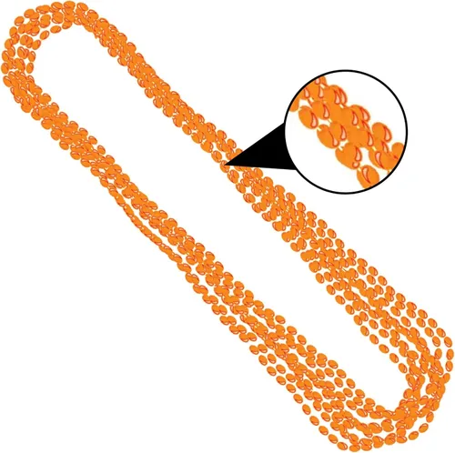Vista 10 de Collares de cuentas metálicas plateadas, accesorio de fiesta, 48 unidades.