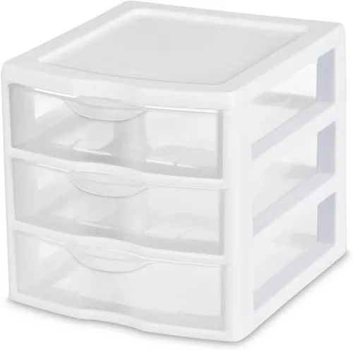 Vista 15 de Sterilite Clearview - Unidad de almacenamiento de escritorio de plástico