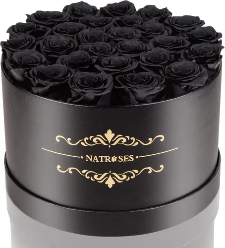 Vista 9 de 27 rosas preservadas en una caja de flores para entrega, regalos