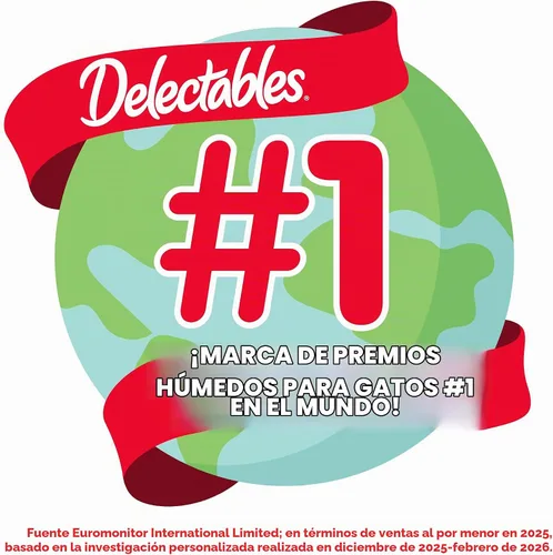 Vista 9 de Hartz Delectables - Golosinas húmedas para gatos, atún, 12 unidades - 3270011057