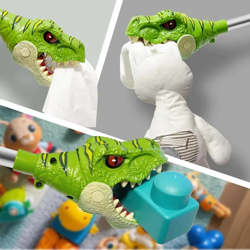 Vista 4 de DINOBROS Juguetes de dinosaurio para niños de 3 años en adelante Jurásico Dinosaurios T-Rex Grabber Toy Claw Robot Hand Snapper Dino Chomper Monster