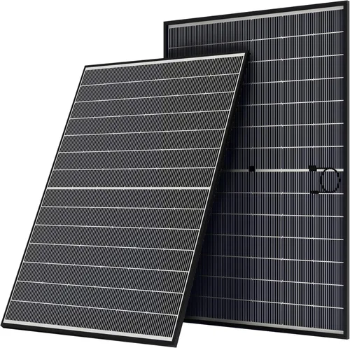 Vista 9 de Panel solar bifacial de 200 W, panel solar monocristalino tipo N 16BB, 25% de alta eficiencia, IP65 impermeable, para casa rodante, barco, sistema