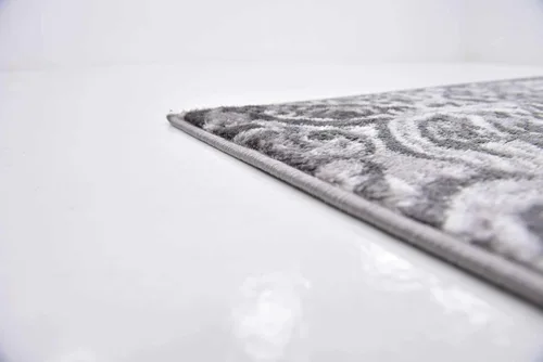 Vista 124 de Sofia, alfombra clásica de diseño abstracto, Polipropileno, Gris oscuro Gris/gris (Dark Gray/Gray)