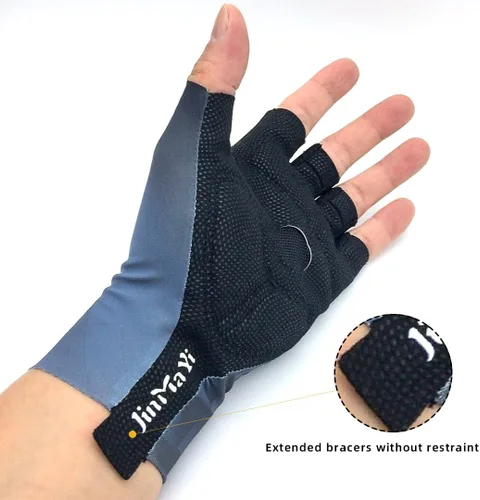 Vista 5 de JinMaYi - Guantes de ciclismo para bicicleta guantes de bicicleta de montaña antideslizantes amortiguadores acolchados transpirables guantes