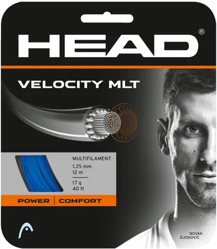 Vista 3 de HEAD - Juego de cuerdas para raqueta de tenis Velocity MLT 40' Multifilamento
