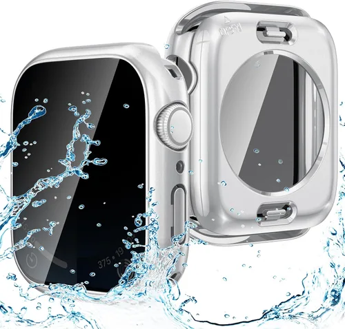 Vista 17 de Goton Funda impermeable con protección de privacidad compatible con Apple Watch, protector de pantalla de 40 mm para Series 6/5/4, SE 3/2/1