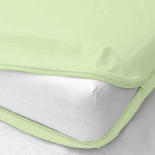 Vista 6 de Shreem Linen Paquete de 2 sábanas bajeras con cremallera - bolsillo extra profundo de 8 pulgadas, sábana inferior de microfibra cepillada suave
