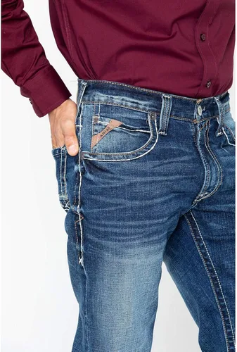 Vista 4 de ARIAT - Jeans M4 de tiro bajo y corte de bota para hombre