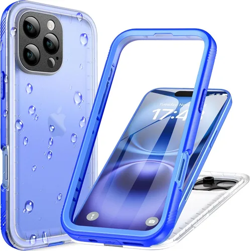 Vista 82 de Cozycase TOP - Funda impermeable militar IP68 para iPhone XR, resistente 360 a prueba de golpes, cuerpo completo, con protector de cámara