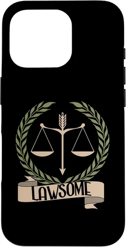 Vista 20 de Lawsome Scales Of Justice Lawyer Law Student Case for iPhone 16