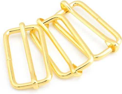 Vista 33 de CooBigo Paquete de 25 hebillas deslizantes ajustables de metal de 1 pulgada, ajustador rectangular Tri-Glide, deslizador de correa de tirantes
