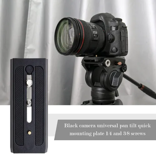 Vista 2 de ECSiNG Reemplazo de placa de liberación rápida para trípode compatible con Manfrotto 501pl 501 500ah 502ah 503hdv 504hd placa de cámara de cambio