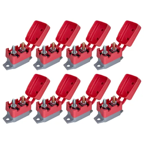Vista 9 de Disyuntor de reinicio automático de 12 V - 24 V de 5 amperios con perno de cubierta para automóviles, marina, remolques (5A, 1 paquete)