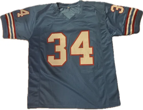 Vista 2 de Nuevo Earl Campbell #34 Jersey cosido personalizado
