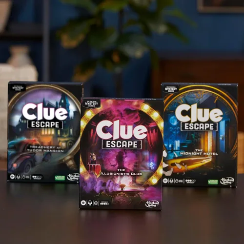 Vista 12 de Clue Escape: The Illusionist's Club Juego de mesa Juego familiar de Escape Room Misterio de resolución de 1 vez A partir de 10 años 1-6