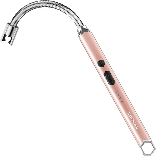 Vista 8 de RAYONNER Encendedor Eléctrico para Velas Encendedor USB Recargable Encendedor de Cuello Largo y Flexible Rellenos para Calcetines Navideños Regalos