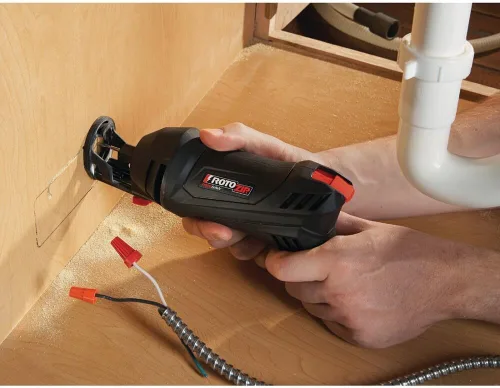Vista 3 de Rotozip ss355 – 10 5,5 Amp alta velocidad espiral sistema de sierra con 2 accesorios