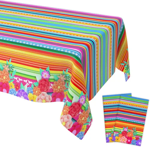 Vista 16 de Decoraciones para Fiestas de Fútbol, Paquete de 2 Manteles de Plástico para Fútbol (54x108 Pulgadas), Cubiertas de Manteles Rectangulares