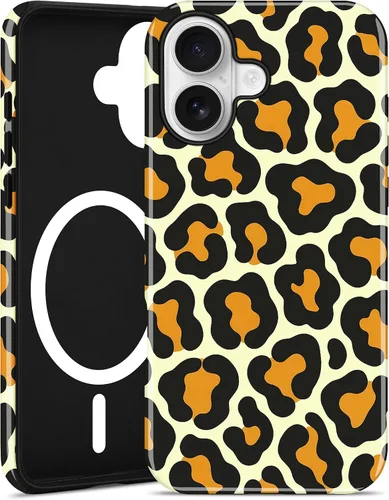 Vista 49 de Jusy Compatible con MagSafe Brown Tortoise Shell Print Phone Case para iPhone 7/8/SE, funda protectora magnética de lujo de TPU suave