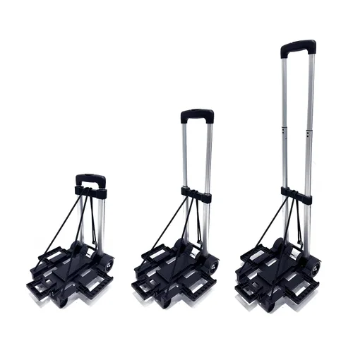 Vista 6 de Carrito de viaje para asiento de automóvil para aeropuerto, carrito plegable para asiento de automóvil y rodillo, capacidad de 90 libras para viajes