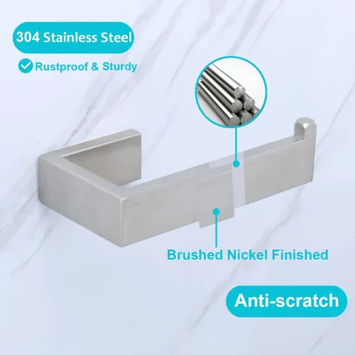 Vista 5 de TocTen Soporte de papel higiénico para papel higiénico para papel higiénico grande, soporte para rollo de papel higiénico, montado en la pared