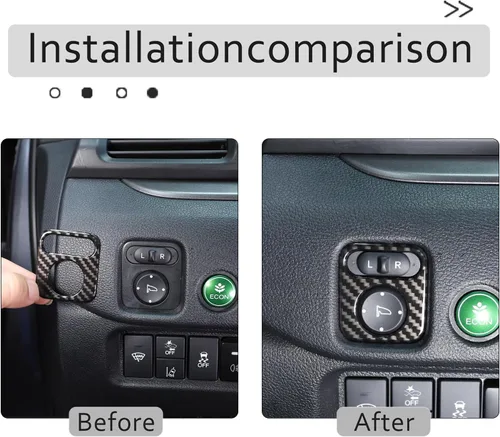 Vista 4 de Interruptor de ajuste de espejo retrovisor para Honda Pilot 2016-2022/Ridgeline 2017-2023/Passport 2019-2023, accesorios de protector decorativo