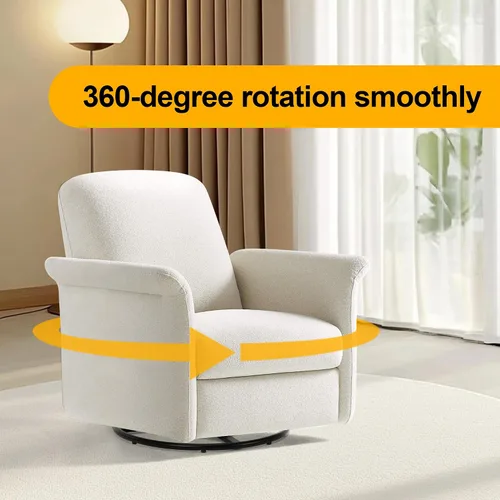 Vista 5 de Frassie - Silla reclinable de 20 pulgadas con anillo giratorio de repuesto con placa de 10 pulgadas Pieza de anillo inferior de sofá mecedora