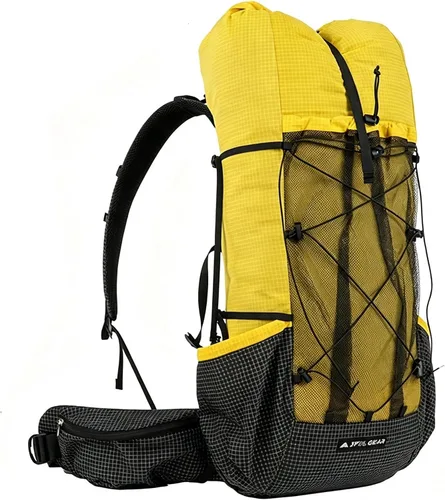 Vista 12 de 3F UL Gear QiDian Pro Mochila ultraligera sin marco para hombre, 46+10L Negro
