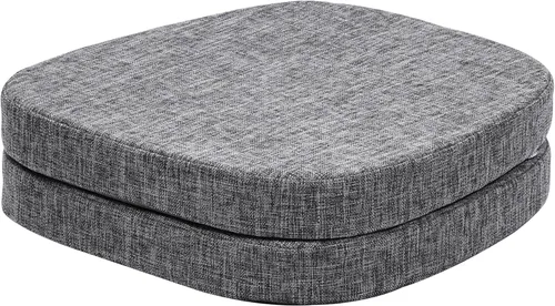 Vista 13 de baibu Juego de 2 cojines metálicos de espuma viscoelástica de 14 x 14 pulgadas, diseño de doble capa, antideslizantes, para sillas de comedor, cojín