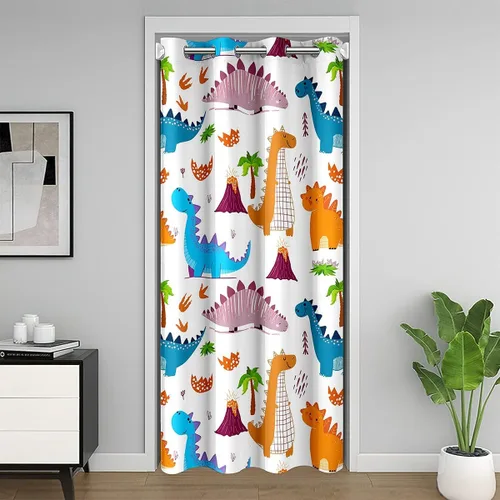 Vista 10 de jejeloiu Cortina de puerta de estilo japonés para puerta, privacidad de 42 x 80 pulgadas, tratamiento de ventana japonés Ukiyoe para decoración