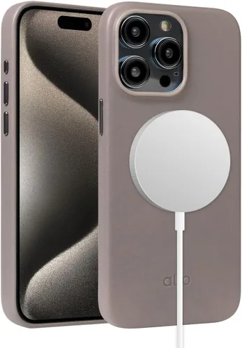 Vista 36 de alto Funda para teléfono compatible con iPhone 15 2023 y MagSafe, funda magnética de cuero italiano, funda protectora contra caídas de la serie Clop