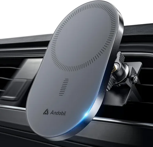 Vista 9 de andobil Actualizado para Montura de Coche Magsafe Pro [Ímpetu Más Fuerte, Compatible con Teléfonos Grandes] Soporte Magnético Giratório 360°