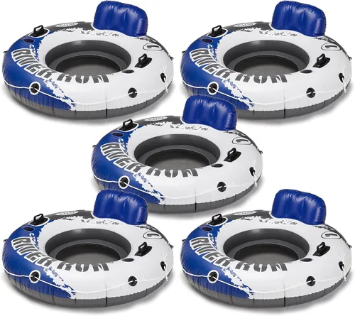 Vista 18 de INTEX 58825EP River Run 1 Salón flotante inflable: respaldo cómodo - portavasos integrados - Asas de agarre duraderas - Cuerda de agarre completa