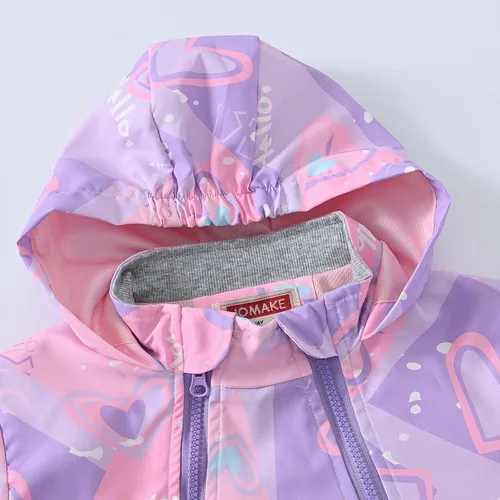 Vista 4 de Toddlers's Fashion Hoodies & Sweatshirts Zipper Hooded Boys Girls Coat Jackets Long Sleeves Windbreaker Outwear