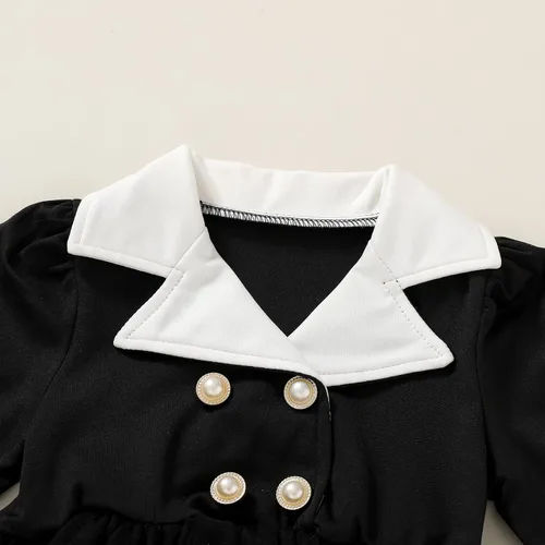 Vista 4 de YOUNGER TREE Disfraz de tutú negro para niñas pequeñas, de Halloween, para niñas, tallas 3M-7T